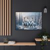 88289-289.jpg Six Reindeer in Foreground Framed Canvas