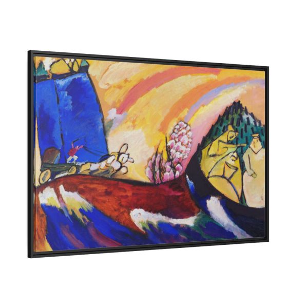 88289-30.jpg Painting with Troika by Wassily Kandinsky Framed Canvas