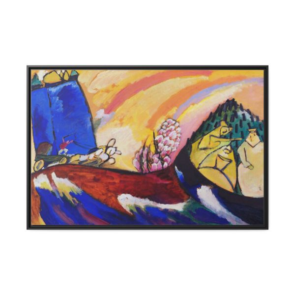 88289-31.jpg Painting with Troika by Wassily Kandinsky Framed Canvas