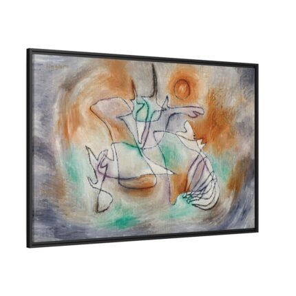Howling Dog (1928) by Paul Klee Framed Canvas
