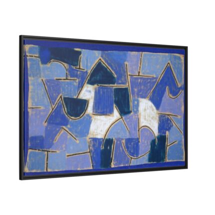 Blue Night (1937) by Paul Klee Framed Canvas