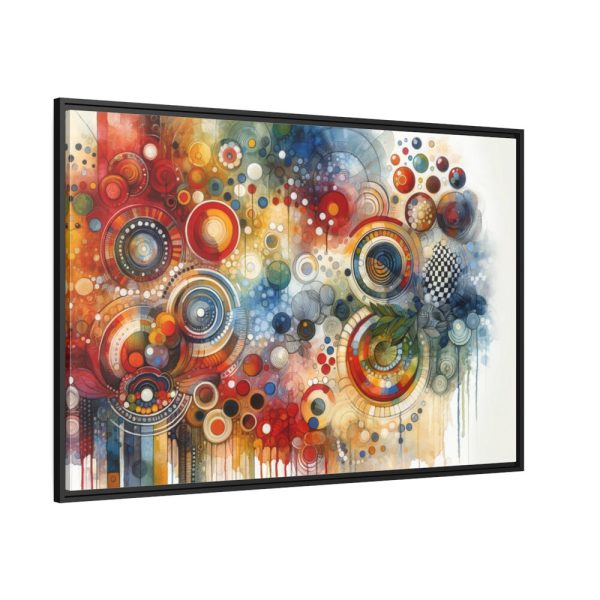 88289-55.jpg Boho Vibrant and Colorful Composition Framed Canvas