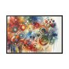 88289-56.jpg Boho Vibrant and Colorful Composition Framed Canvas