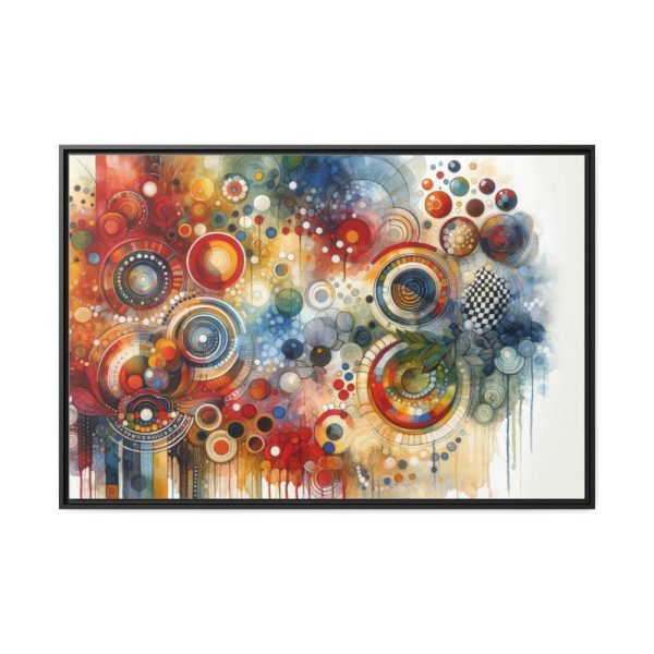 88289-56.jpg Boho Vibrant and Colorful Composition Framed Canvas
