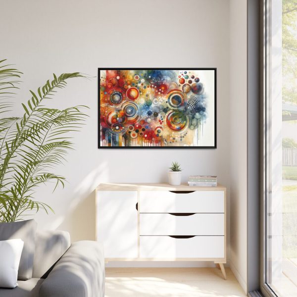 88289-58.jpg Boho Vibrant and Colorful Composition Framed Canvas