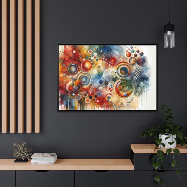 88289-59.jpg Boho Vibrant and Colorful Composition Framed Canvas