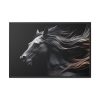 88289-61.jpg Black Spanish Horse Framed Canvas