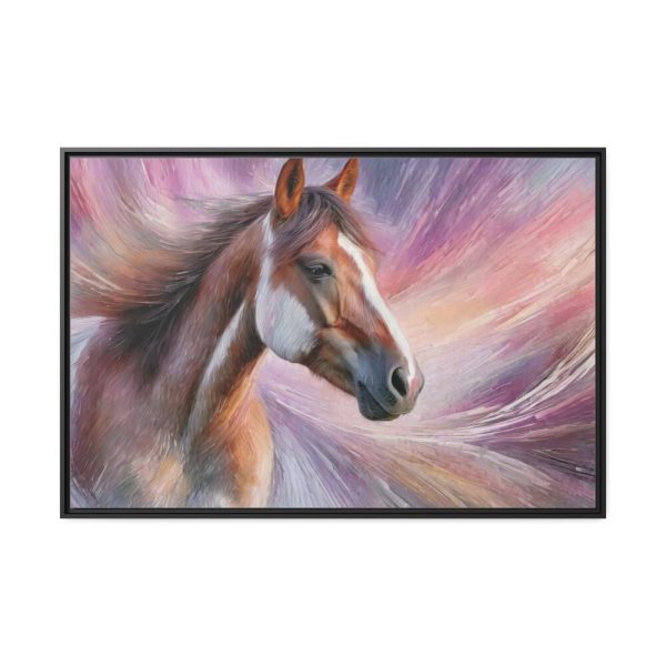 88289-71.jpg Horse Farm Portrait Framed Canvas