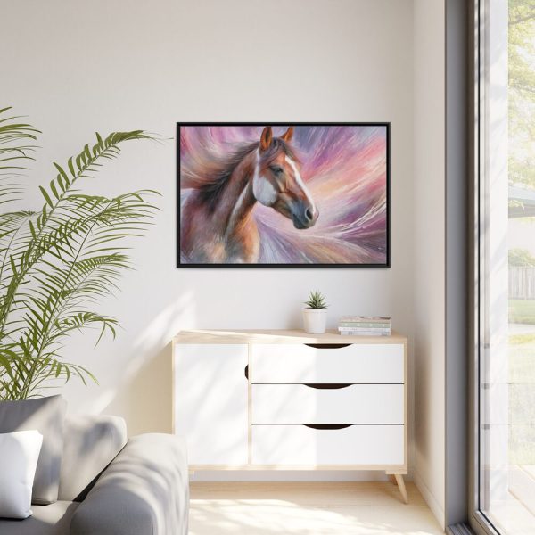 88289-73.jpg Horse Farm Portrait Framed Canvas