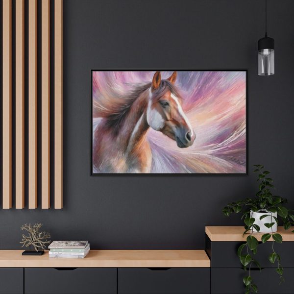 88289-74.jpg Horse Farm Portrait Framed Canvas