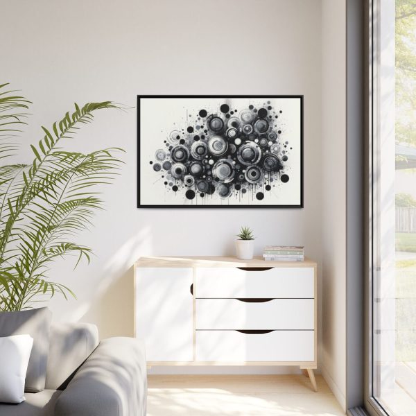88289-83.jpg Boho Black and White Framed Canvas