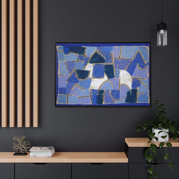 88289-9.jpg Blue Night (1937) by Paul Klee Framed Canvas