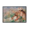 88289-96.jpg Girls in the Grass Arranging a Bouquet by Pierre-Auguste Renoir Framed Canvas