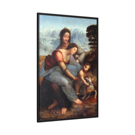 Leonardo da Vinci's The Virgin and Child with Saint Anne Framed Canvas
