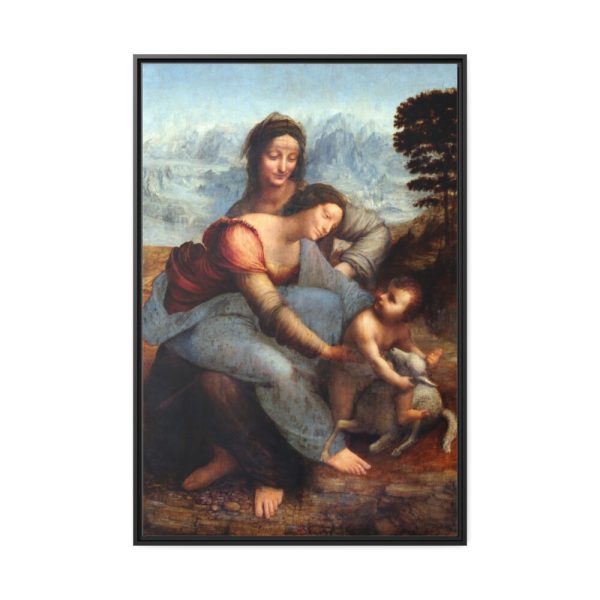 Leonardo da Vinci's The Virgin and Child with Saint Anne Framed Canvas