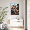Leonardo da Vinci's The Virgin and Child with Saint Anne Framed Canvas