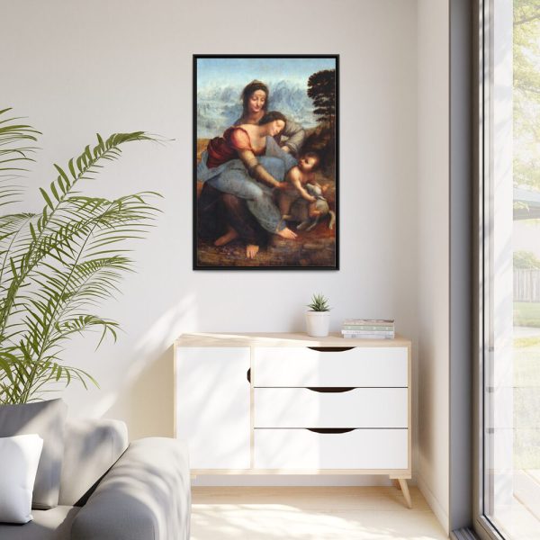 Leonardo da Vinci's The Virgin and Child with Saint Anne Framed Canvas