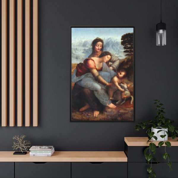 Leonardo da Vinci's The Virgin and Child with Saint Anne Framed Canvas