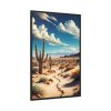 88299-105.jpg Desert Landscape With Cacti Framed Canvas