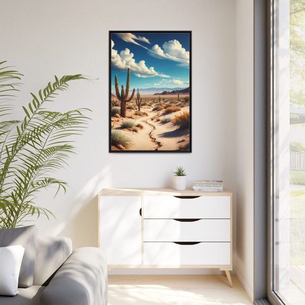 88299-108.jpg Desert Landscape With Cacti Framed Canvas