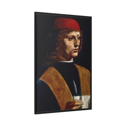 Leonardo da Vinci's The Portrait of a Musician Framed Canvas