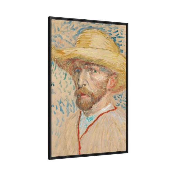 88299-115.jpg Vincent van Gogh's Self-Portrait with a Straw Hat Framed Canvas