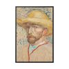 88299-116.jpg Vincent van Gogh's Self-Portrait with a Straw Hat Framed Canvas
