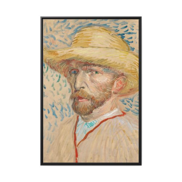 88299-116.jpg Vincent van Gogh's Self-Portrait with a Straw Hat Framed Canvas