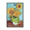 88299-121.jpg Vincent van Gogh's Vase with Three Sunflowers Framed Canvas