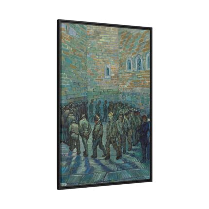 Vincent van Gogh's Prisoners Exercising Framed Canvas