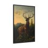 88299-145.jpg Deer in Forest Landscape Framed Canvas
