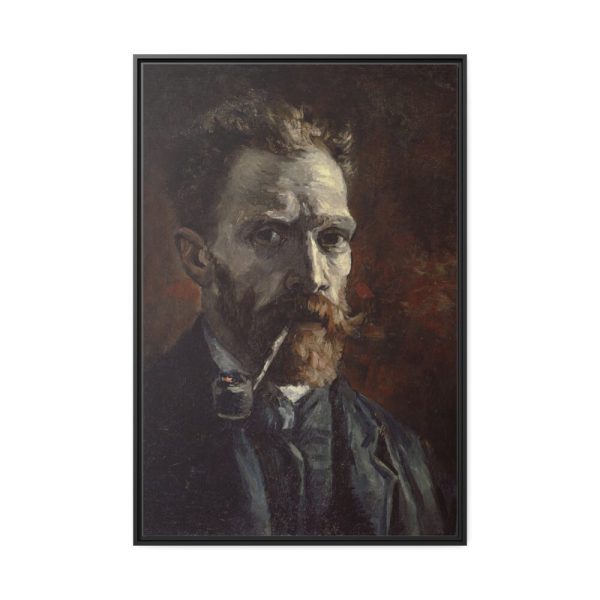 88299-156.jpg Vincent van Gogh's Self-Portrait with Pipe Framed Canvas