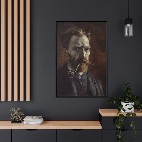 88299-159.jpg Vincent van Gogh's Self-Portrait with Pipe Framed Canvas