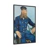 Vincent van Gogh's Portrait of the Postman Joseph Roulin Framed Canvas
