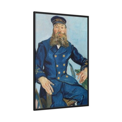 Vincent van Gogh's Portrait of the Postman Joseph Roulin Framed Canvas
