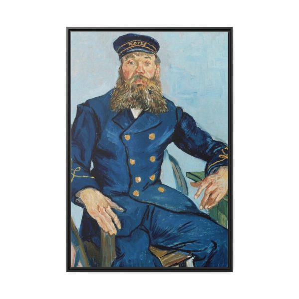 Vincent van Gogh's Portrait of the Postman Joseph Roulin Framed Canvas