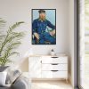 Vincent van Gogh's Portrait of the Postman Joseph Roulin Framed Canvas