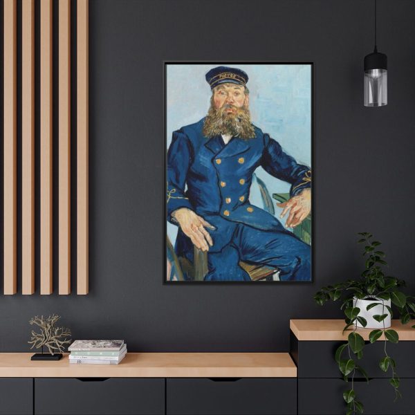 Vincent van Gogh's Portrait of the Postman Joseph Roulin Framed Canvas