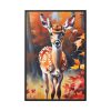 88299-181.jpg Fawn Deer Autumn Framed Canvas