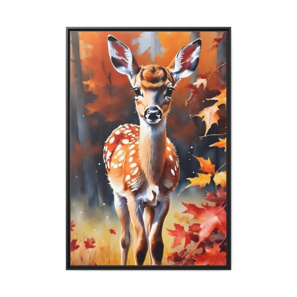 88299-181.jpg Fawn Deer Autumn Framed Canvas
