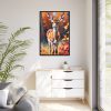 88299-183.jpg Fawn Deer Autumn Framed Canvas