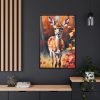 88299-184.jpg Fawn Deer Autumn Framed Canvas