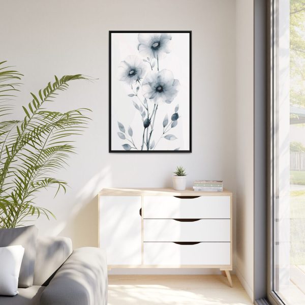 88299-193.jpg Minimalist Flower Art Framed Canvas