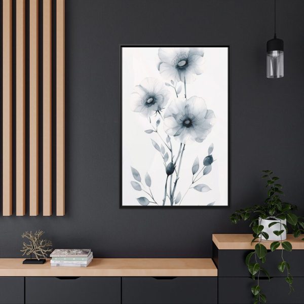 88299-194.jpg Minimalist Flower Art Framed Canvas
