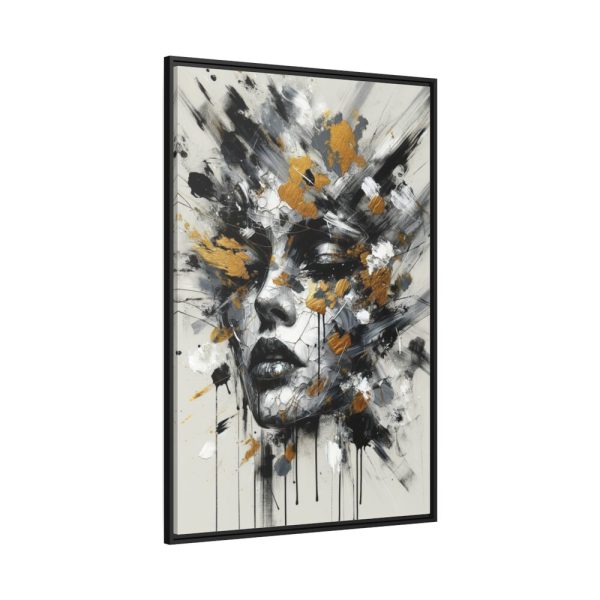 88299-200.jpg Harmonious Splashes in Black And White Framed Canvas
