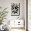 88299-203.jpg Harmonious Splashes in Black And White Framed Canvas