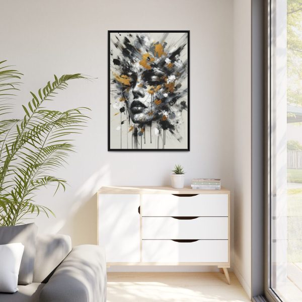 88299-203.jpg Harmonious Splashes in Black And White Framed Canvas
