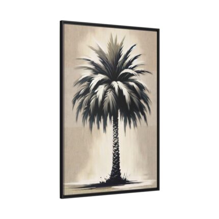 Palm Tree in Boho Style Framed Canvas