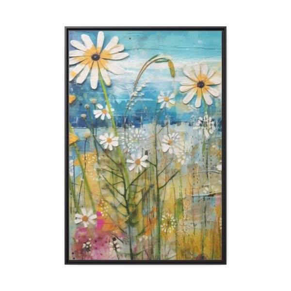 Assorted Flowers Framed Canvas