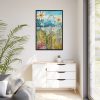 Assorted Flowers Framed Canvas
